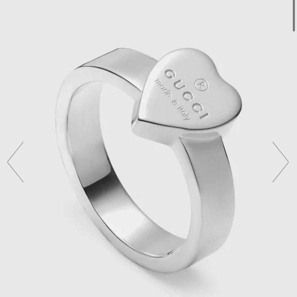 Gucci Silver Heart Ring